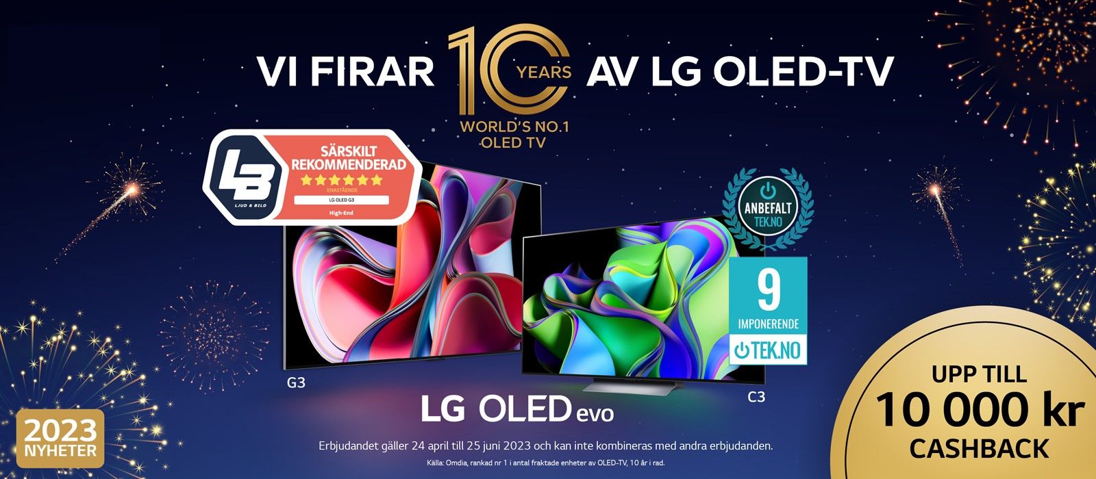 LG cashback kampanj, spara upp till 10.000 kronor!