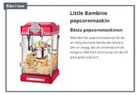 Utmärkelse Bästa Popcornmaskin