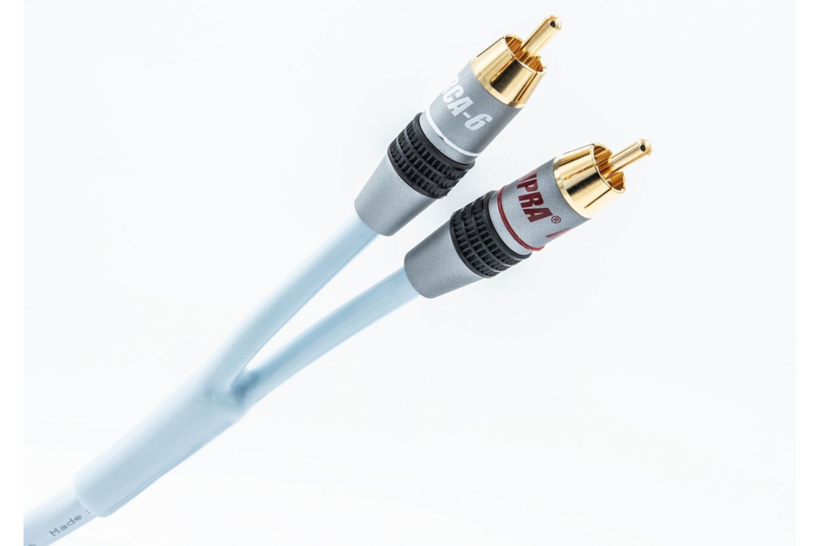 Kablar Supra Y-LINK 1RCA-2RCA AUDIO Isblå