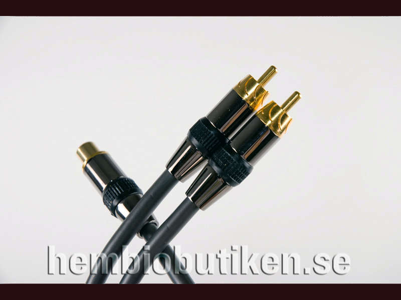 Kablar Goldkabel Y-adapter 2 till 1