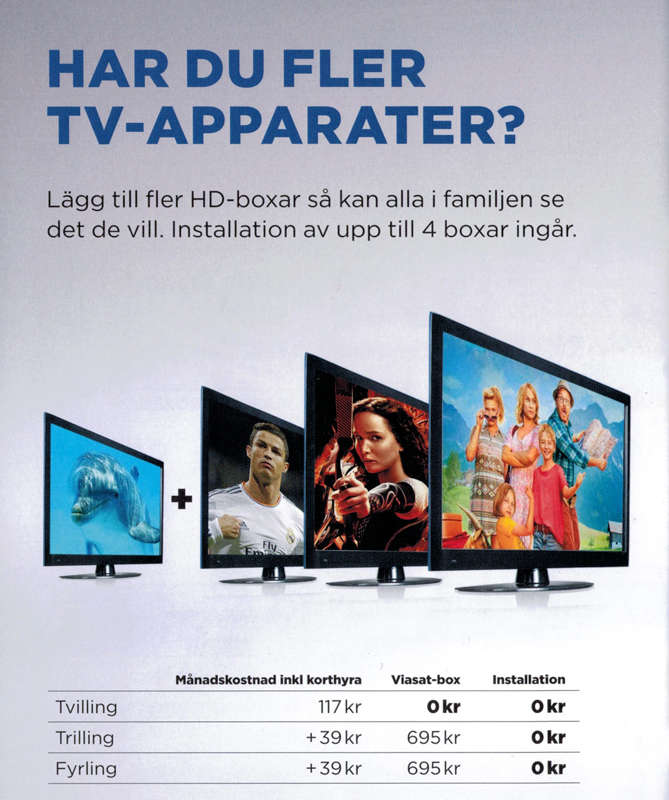 Digital-TV Viasat Abonnemang