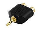 hbb Adapter 2 x RCA hona till 3.5mm hane 