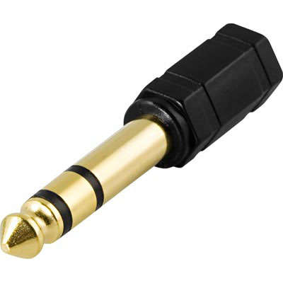 Hörlurar hbb Adapter 6.3mm hane - 3.5mm stereo hona