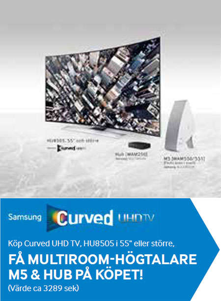 TV-apparater Samsung Samsung UE55HU8505Q +högtalare +hub