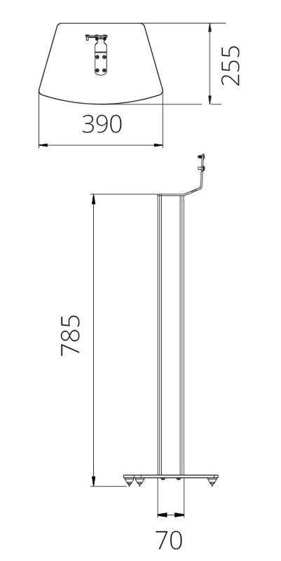 Tillbehör Alphason Sonos Play:3 Floorstand