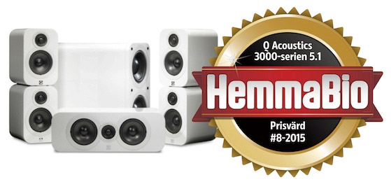 Högtalarpaket Q Acoustics Q3000 5.1 Cinema Demo