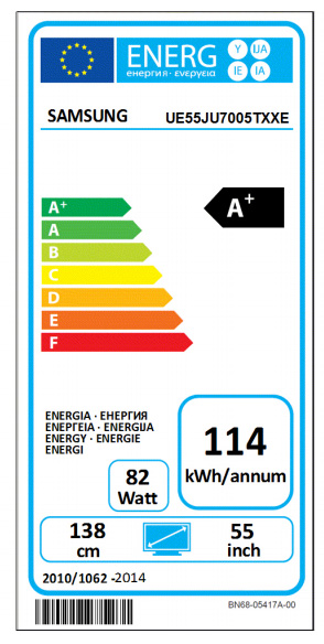 TV-apparater Samsung UE55JU7005TXXE