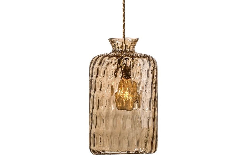 Belysning Ebb and Flow Pillar lamp Golden S w dimples LA101313