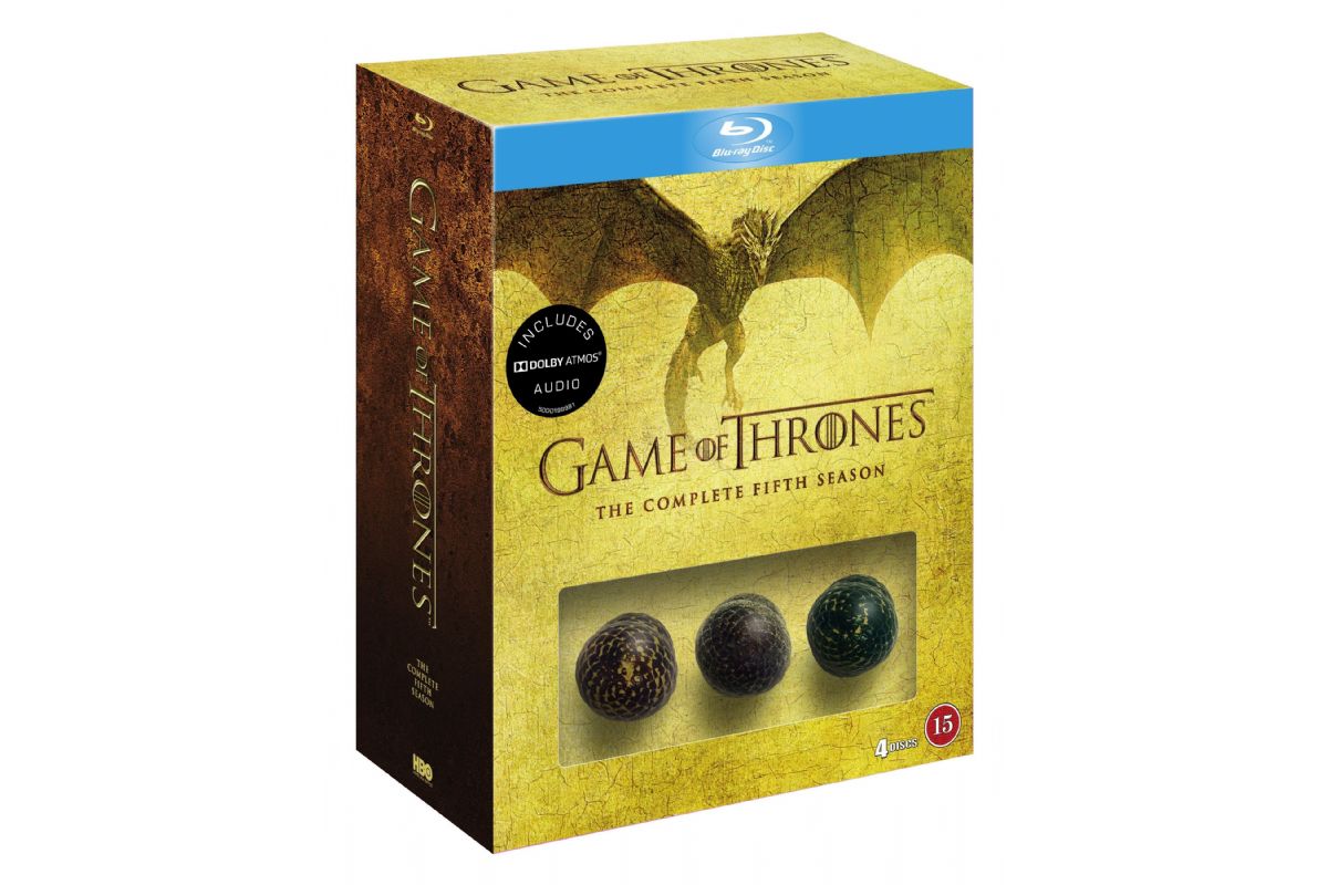 Media Blu-Ray Game of Thrones Säsong 5 + Dragon Egg