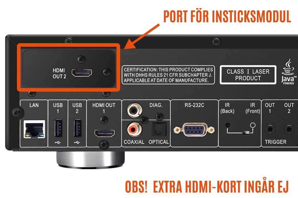 Blu-Ray/Mediaspelare Oppo BDT-101CI 