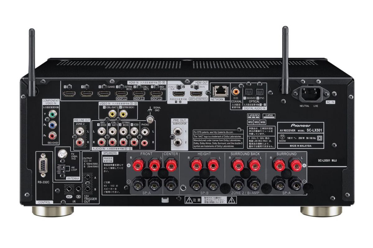 System/Paket Pioneer SC-LX501 + Klipsch Premiere RP-280F