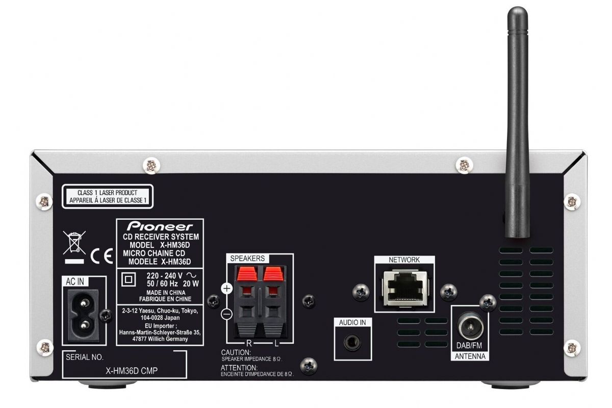 System/Paket Pioneer X-HM36D Öppnad Demo