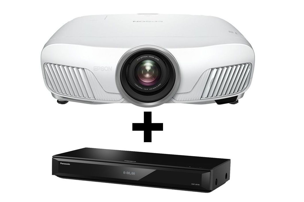 System/Paket Epson EH-TW7300 + Panasonic DMP-UB700