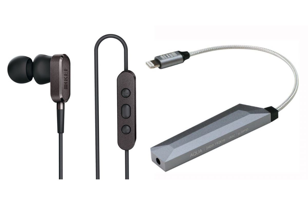 System/Paket KEF M100 + Nexum Aqua iOS hörlursförstärkare
