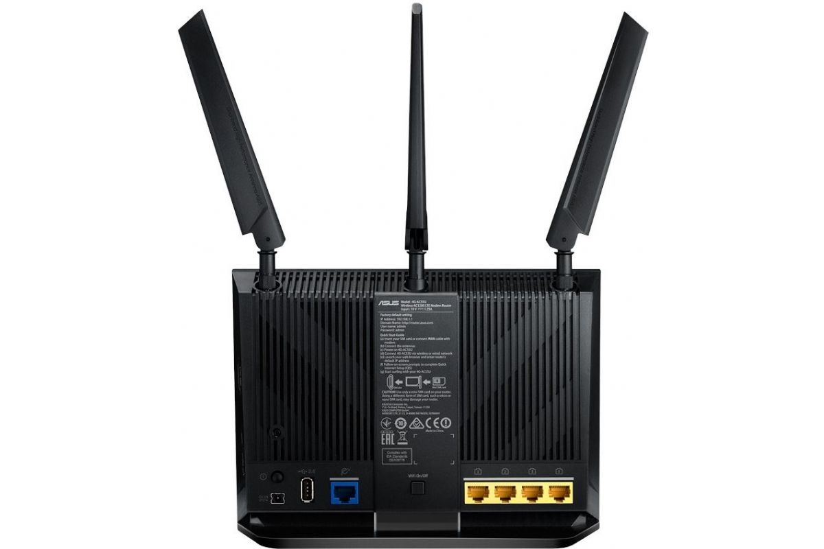 Nätverk Asus 4G-AC55U AC1200 modem router