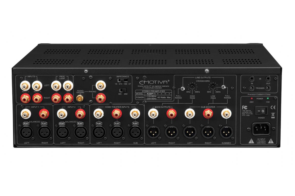 System/Paket Emotiva XSP-1 + XPA 2-kanal + La Prima Donna XLR