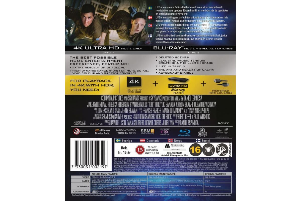 Media Blu-Ray Life 4K UHD (2017)