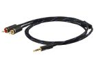 Black Connect Stereo 3.5 mm till RCA MKII
