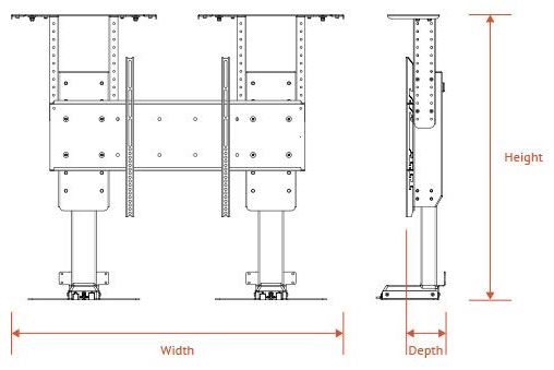 Tillbehör Nexus21 DL-45 Pop-up TV-lift