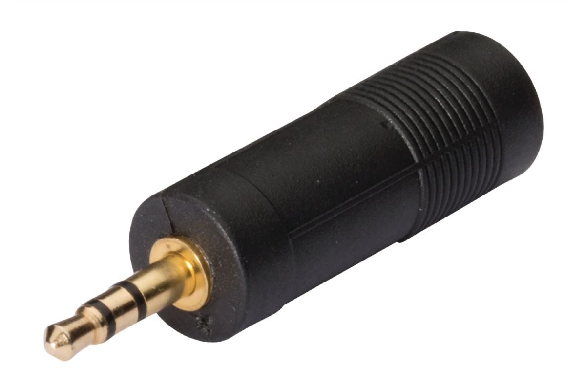 Hörlurar hbb Adapter 3.5mm hane - 6.3mm stereo hona