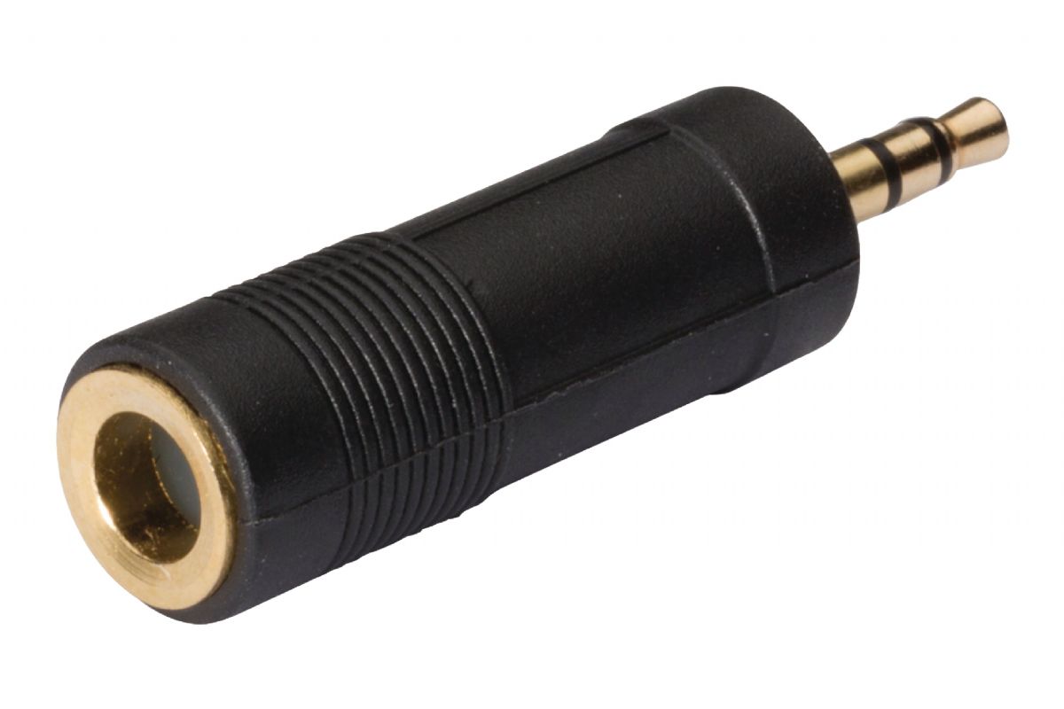 Hörlurar hbb Adapter 3.5mm hane - 6.3mm stereo hona