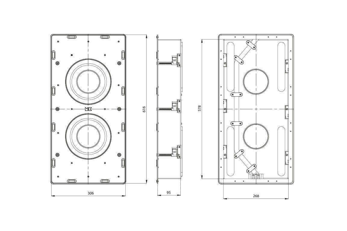 Subwoofers M&K Sound IW-28S Inwall Subwoofer