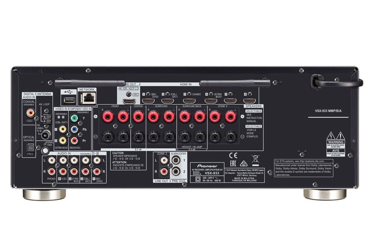 System/Paket Pioneer VSX-933 + Q Acoustics 7000i Slim 5.1