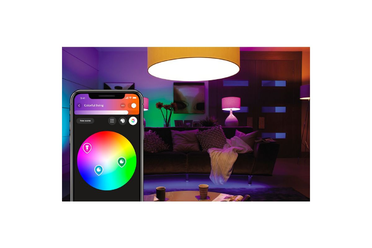 Belysning Philips HUE tvåpack E27 vit och RGB-lampor