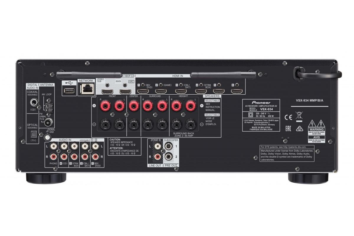 System/Paket Pioneer VSX-934 och Canton Movie 365