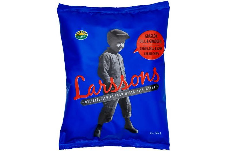 Popcornmaskiner Larssons Potatischips - Dill, gräslök, gräddfil