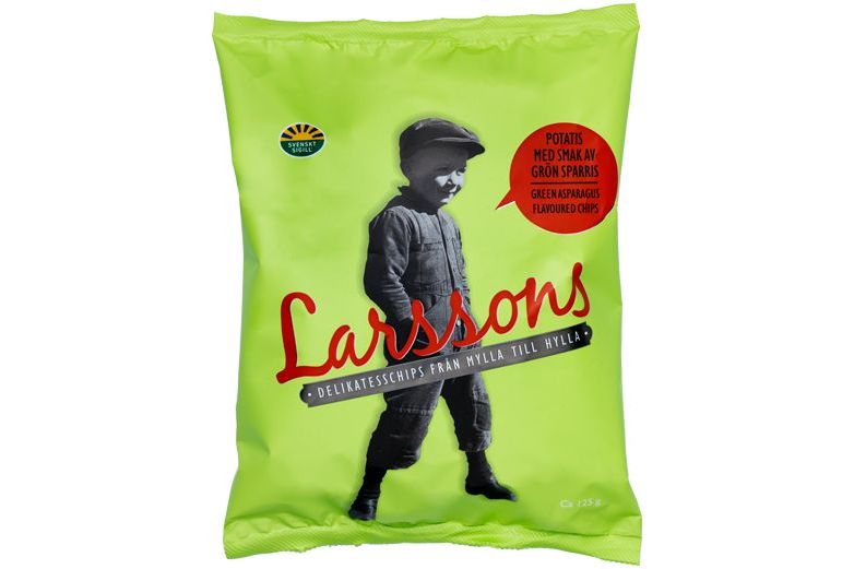Popcornmaskiner Larssons Potatischips - Grön sparris