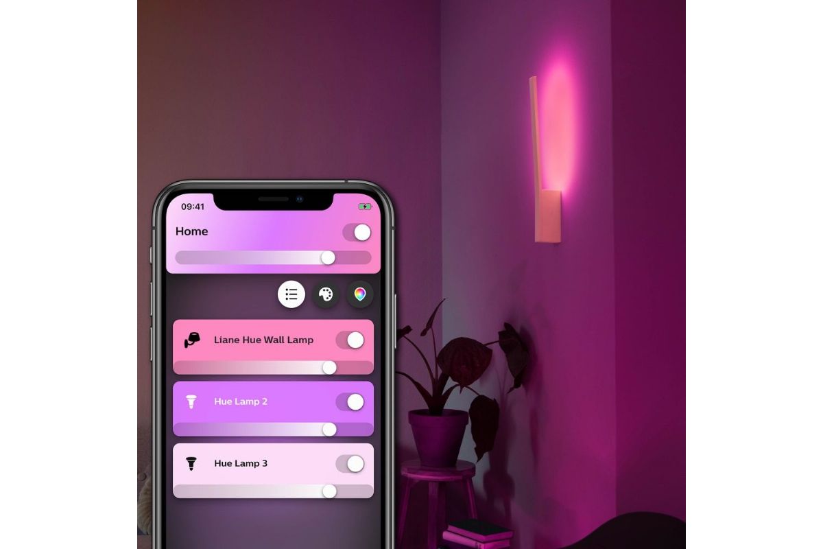 Belysning Philips HUE Liane vägglampa