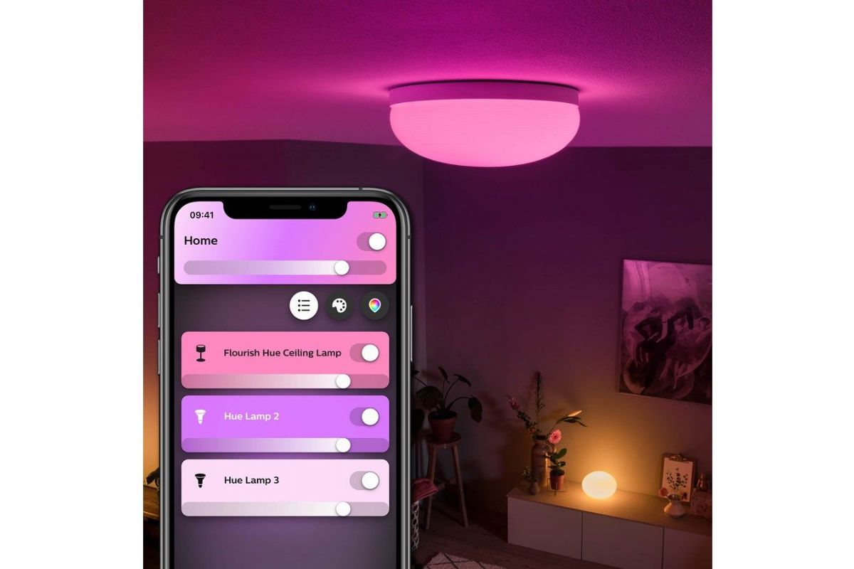 Belysning Philips HUE Flourish takplafond