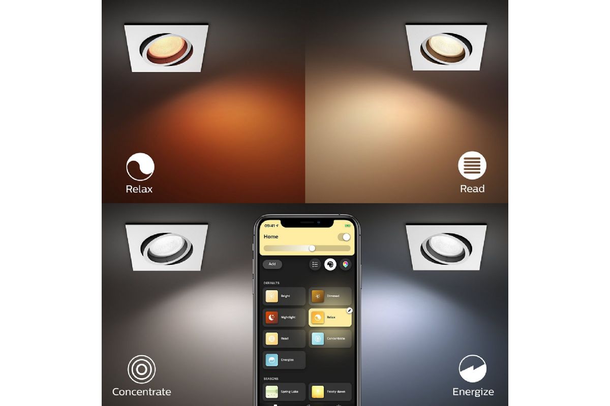 Belysning Philips HUE Centura infälld spotlight kvadrat