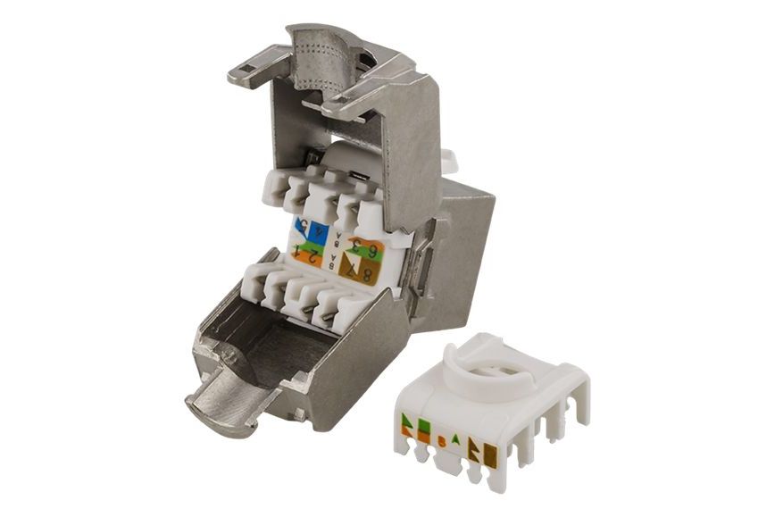 Tillbehör Keystone standardsystem Keystone FTP Cat6a skärmad RJ45 kontakt