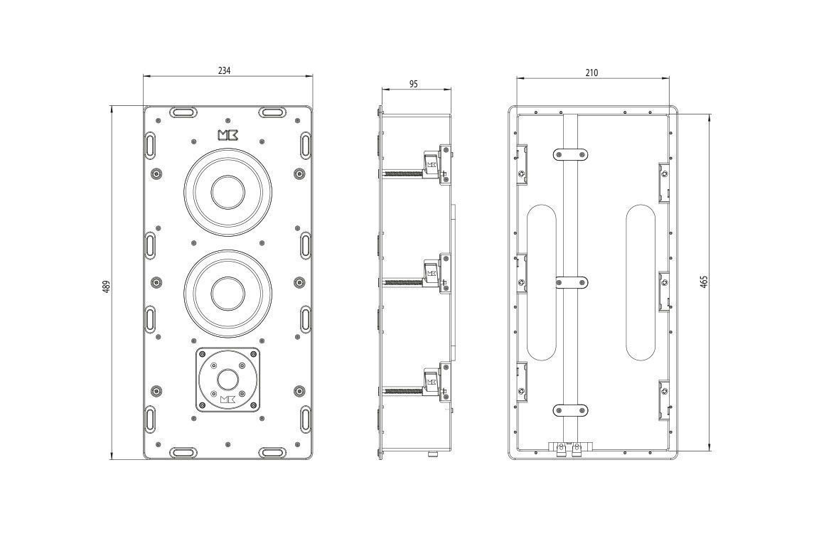 Högtalare M&K Sound IW950 in-wall högtalare