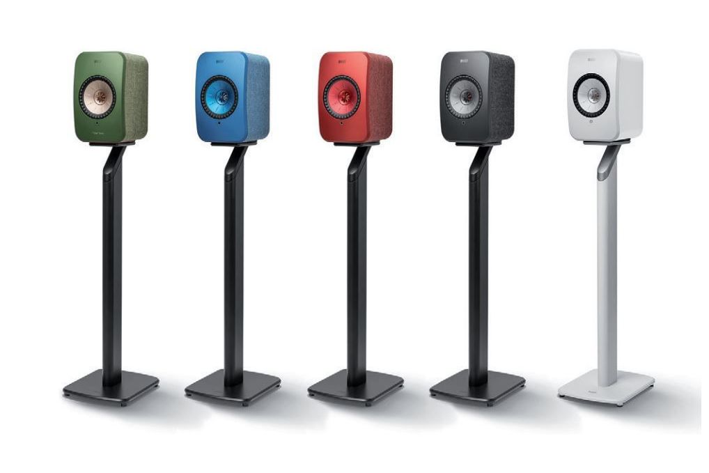 Tillbehör KEF S1 Floor Stand Vit Visning Demo