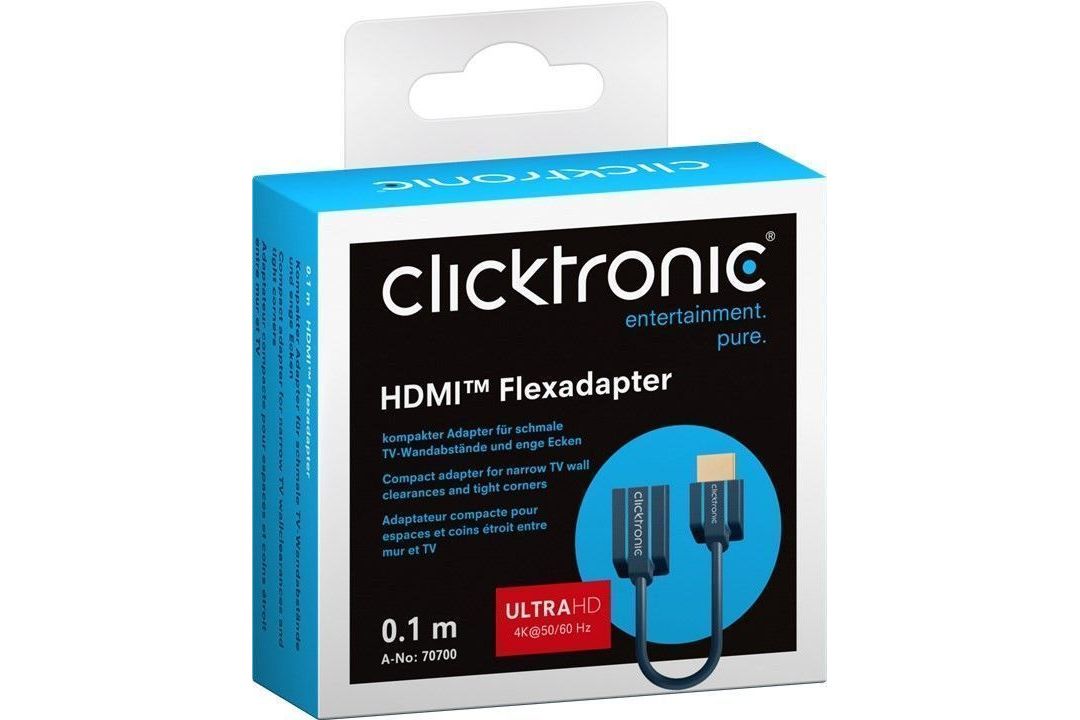 Kablar Clicktronic HDMI Flexadapter 10 cm Hane-hona