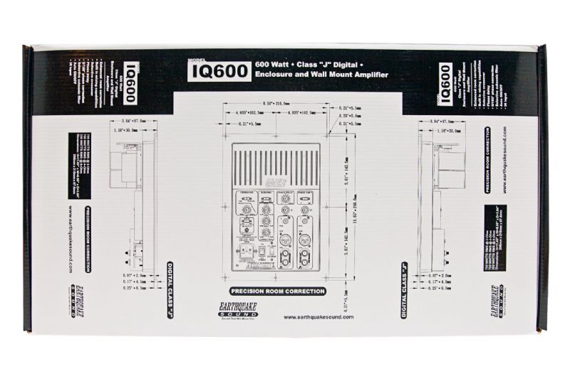 Förstärkare Earthquake IQ-600R Plate amp inbyggnadssteg