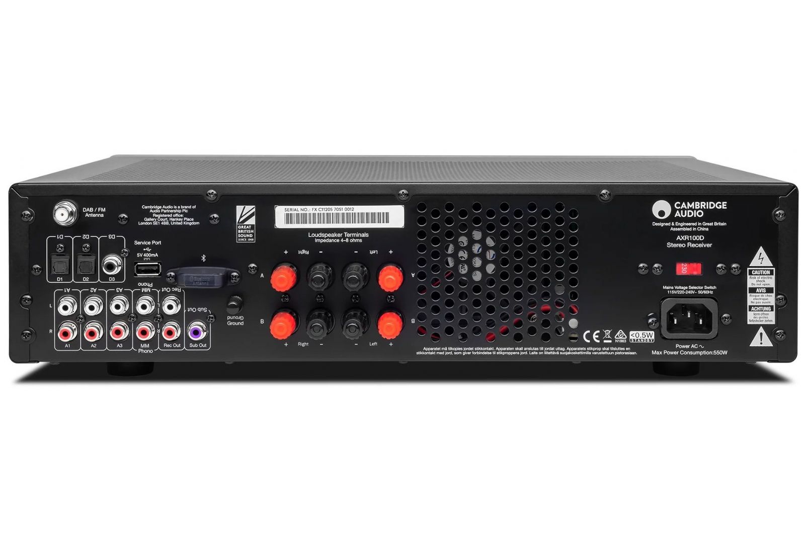Förstärkare Cambridge Audio AXR100D DAB+/FM stereoreceiver