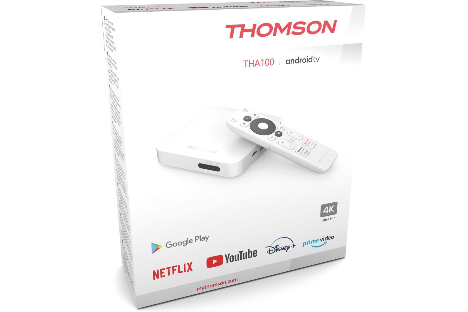 Blu-Ray/Mediaspelare Thomson THA100 Android 4K Ultra HD Box