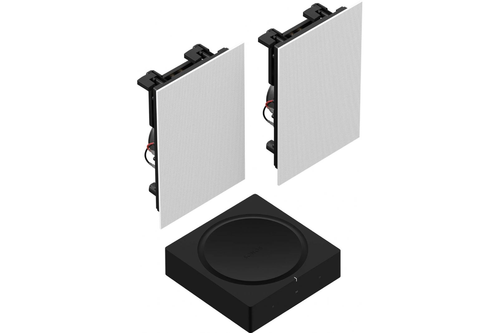 System/Paket Sonos Amp med vägghögtalare