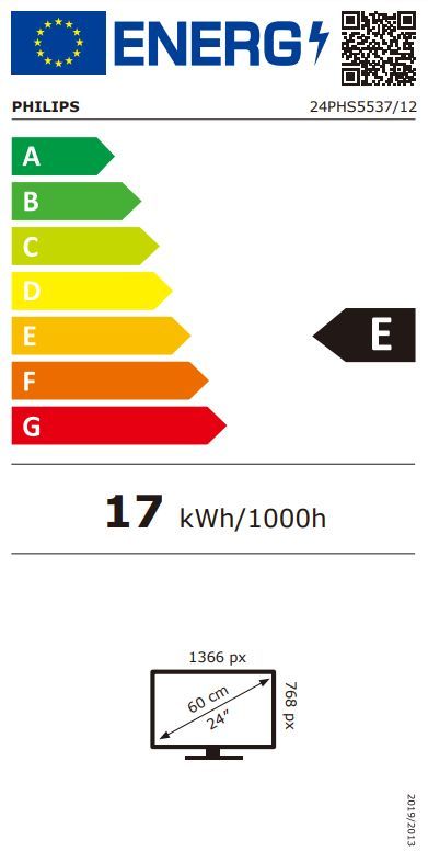 Energibeskrivning för Philips 24PHS5537 