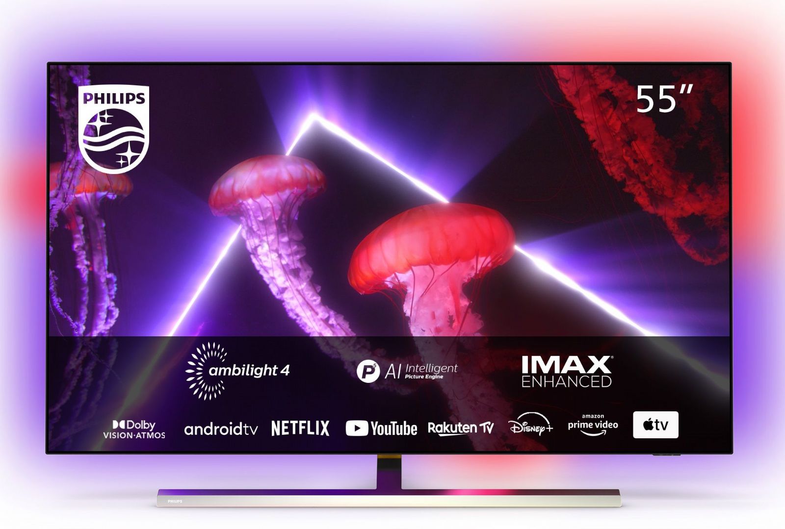 TV-apparater Philips 55OLED807 55-tums 4K UHD Smart OLED-TV