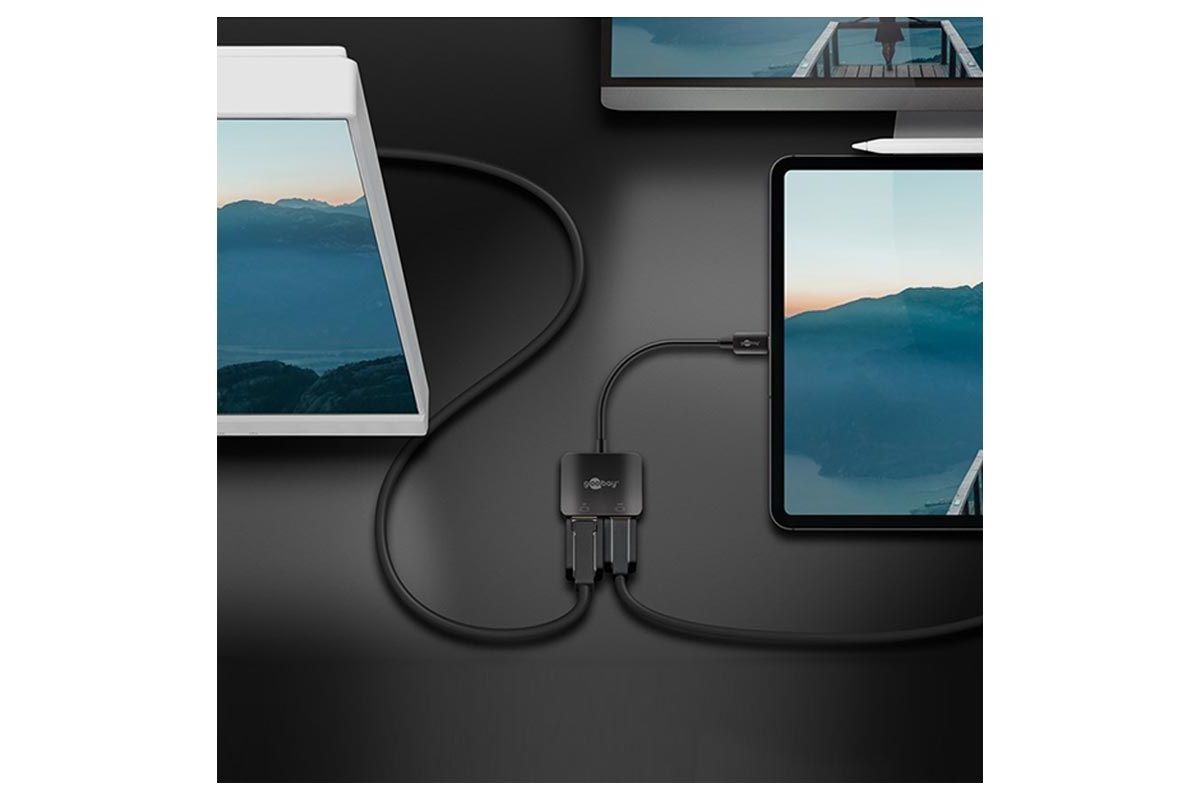 Kablar Goobay USB-C till DisplayPort och HDMI