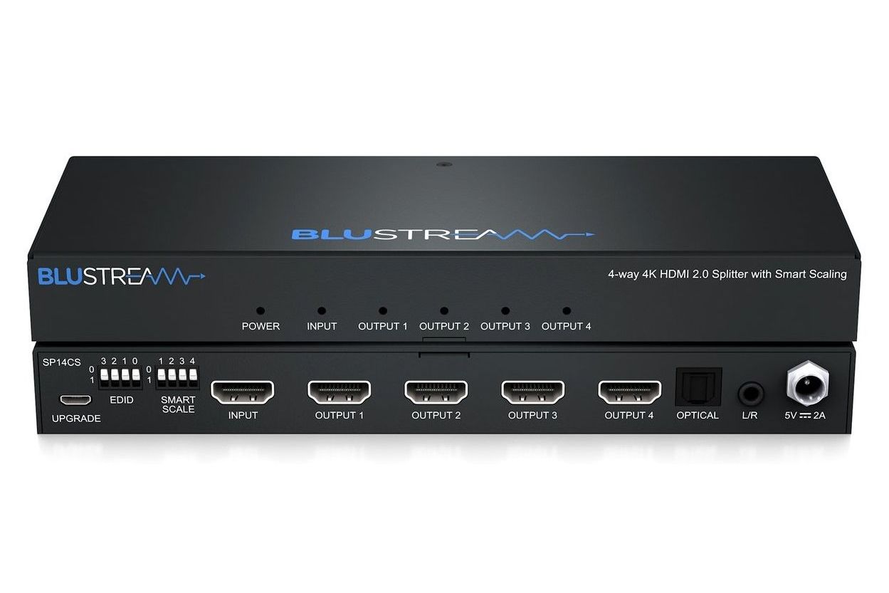 Tillbehör Blustream SP14CS 4K HDMI-splitter 1 till 4