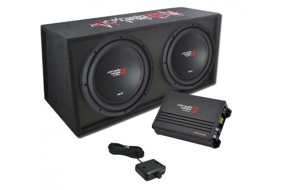 Bilstereo Cerwin Vega 2x12 tums Subwoofers + slutsteg