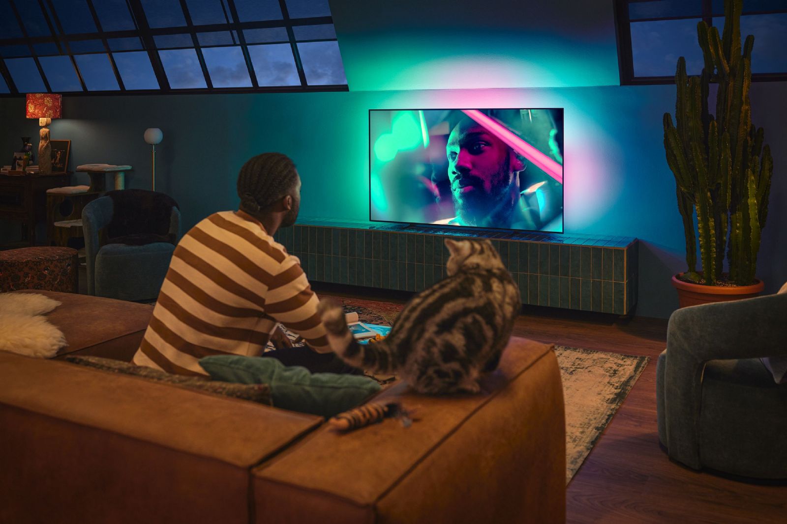 TV-apparater Philips 65OLED708 4K OLED Ambilight Google TV