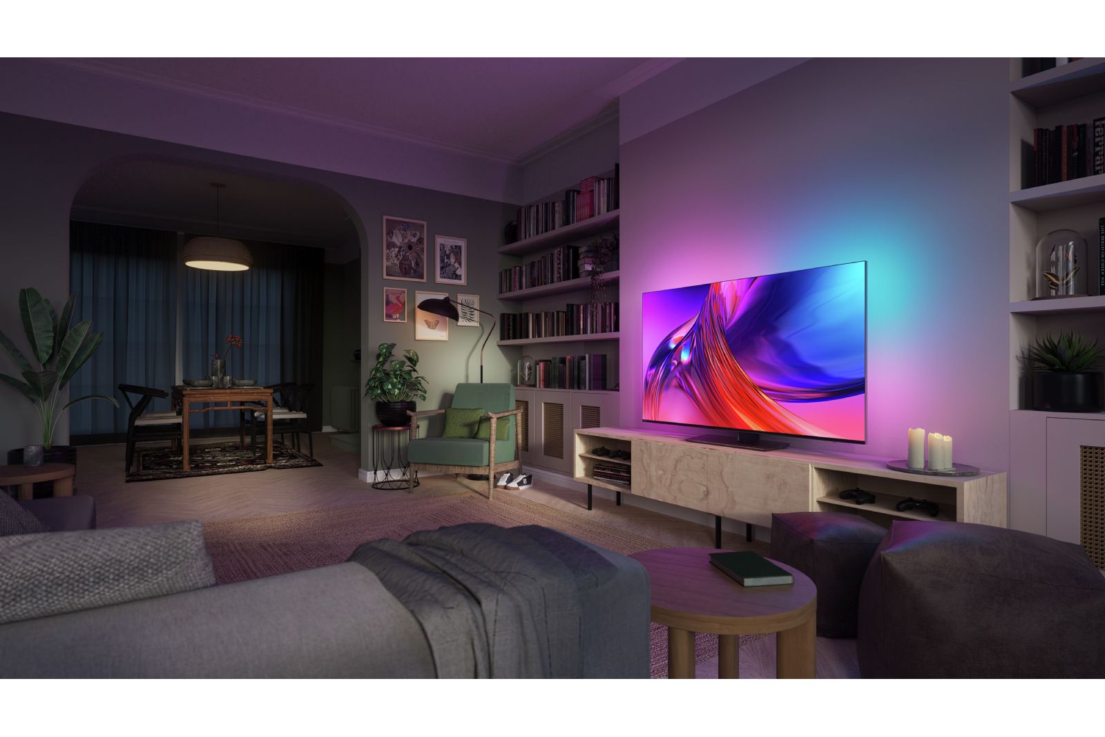 TV-apparater Philips 55PUS8808 The One Ambilight 4K LED-TV