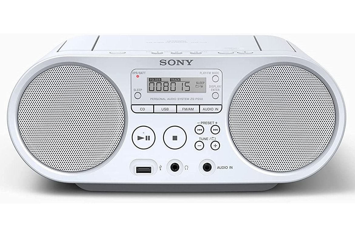 Bluetooth högtalare Sony ZS-PS50W bärbar CD/Radio